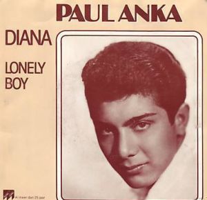 Paul Anka  – shown here on a Dutch record sleeve –  made his TV debut on American Bandstand August 7, 1957 singing his soon-to-be No.1 hit, “Diana.” Click for 'Best of' CD.