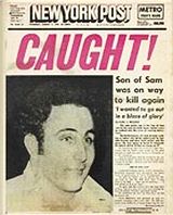 NY Post “Son-of-Sam” story, August 10, 1977.