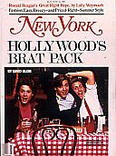 New York magazine cover of June 1985 featuring "Hollywood's Brat Pack". June 1985.