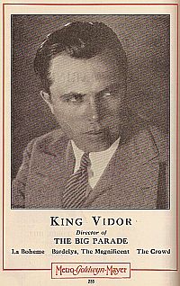Late 1920s studio ad touting King Vidor’s ‘Big Parade’ & others. Click for DVD.