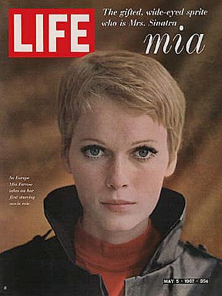 Mia Farrow, as photographed by Alfred Eisenstaedt for the May 5th, 1967 cover of Life magazine. Click for copy.