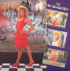 Cover of 1987 CD of Kylie Minogue’s version of "The Loco-Motion." Click for digital.