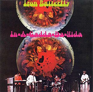 Cover of Iron Butterfly’s June 1968 Atco album which includes the famous 17-minute ''In-A-Gadda-Da-Vida'' track.  