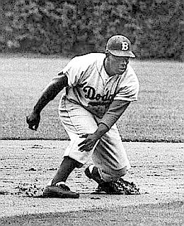 Jackie Robinson, once on base, was always a stealing threat, having very quick feet, a good sense of timing, and smart base running.