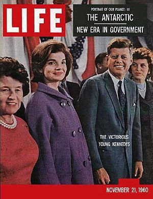 Life magazine features “the victorious young Kennedys” on the cover of its November 21, 1960 edition.