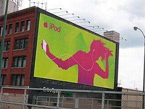 June 2008: iPod building broadside, Chicago, Ill.