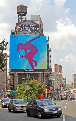 2008: iPod billboard, Chinatown, New York, NY.