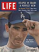 Sandy Koufax on the cover of Life magazine -- August 2, 1963 -- "The Mostest Pitcher."