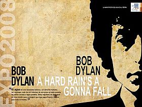 Cover art for Bob Dylan’s 2008 version of “a Hard Rain’s A Gonna Fall,” produced for Expo Zaragoza.
