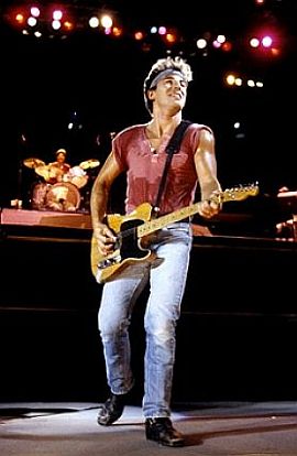 Bruce Springsteen performing in 1985.