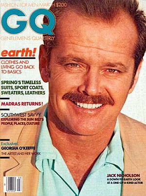 March 1981: Actor Jack Nicholson on cover of Newhouse-owned “GQ” magazine.