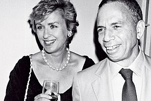 Vanity Fair editor Tina Brown with Si Newhouse, 1990.