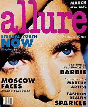 Inaugural March 1991 issue of “Allure,” a Condé Nast publication that focuses on beauty, fashion, and women’s health, now with a circulation of 1 million plus.