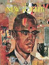 October 12, 1962 issue of The New Yorker with Malcolm X portrait.