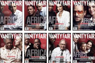 Part of the sequence of 20 “celebrity pairs” used in Vanity Fair’s special Africa edition, July 2007. Part of the sequence of 20 “celebrity pairs” used in Vanity Fair’s special Africa edition, July 2007.