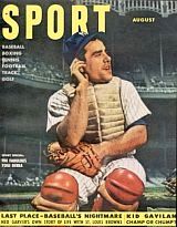 Yogi Berra, Sport magazine, Aug 1951. Click for copy.