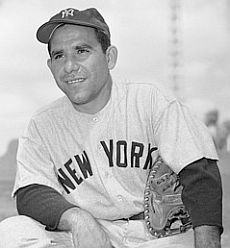 Yogi Berra, New York Yankee, March 1953.