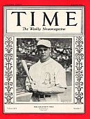 July 1929: Jimmie Foxx, baseball star of the Philadelphia Athletics, featured in Time magazine cover story.