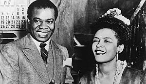 1947: Louis Armstrong and Billie Holiday.