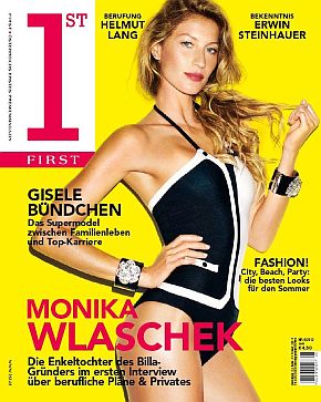 Gisele Bündchen on cover of “1st Magazine” of Austria, June 2012.