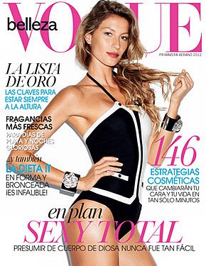Gisele Bündchen, cover photo, “Vogue Mexico,” March 2012.