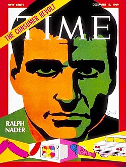 Dec. 12, 1969: Ralph Nader featured in Time magazine’s “consumer revolt” cover story.