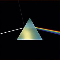 1993: Pink Floyd’s “Dark Side of the Moon” 20th anniversary album cover. Click for album