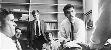 Ralph Nader meeting with several of his “raiders,” late 1960s.