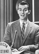 Dick Clark presiding over his “American Bandstand” TV show, late 1950s.