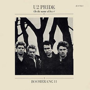 CD cover for the 1984 U2 single, “Pride (In The Name of Love),” a song in tribute to Dr. Martin Luther King. Click for CD.