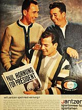 1962: Jantzen sweater ad.