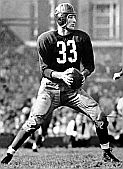Sammy Baugh, Washington Redskins quarterback, in action during a 1942 game in Chicago.