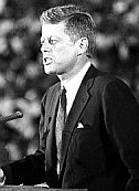 On July 15, 1960, at the close of the DNC, JFK delivered his “New Frontier” speech at the L.A. Coliseum to an audience of 80,000 and millions more on TV.