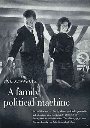 July 19, 1960: Look magazine's story: "The Kennedys: A Family Political Machine." Click for magazine copy.
