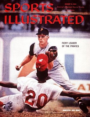 Pirate shortstop and 1960 NL MVP, Dick Groat, featured on the August 8th 1960 cover of Sports Illustrated. Click for copy.