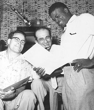 Eddie Shuler, George Khoury, and Phil Phillips at Goldband Studio, 1959, where “Sea of Love” was first recorded.