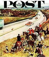 John Falter’s “Foxhunters Outfoxed,” SEP, December 2, 1961. Foxhunters Outfoxed ,1961.