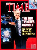 Ted Turner & CNN featured on Time magazine cover, August 9th, 1986.