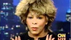 Tina Turner during Feb 1997 CNN interview.
