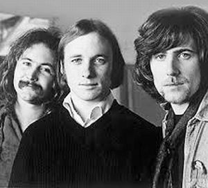 David Crosby, Stephen Stills & Graham Nash first harmonized together in Laurel Canyon, CA, and as Joni Mictchell recalls, first at her house. (Click for separate story on them).