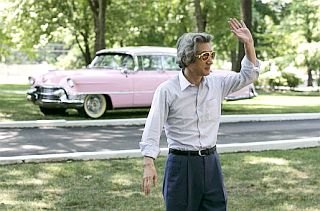 July 2006: Prime Minister Koizumi outside of Graceland, in front of an Elvis pink Cadillac. 