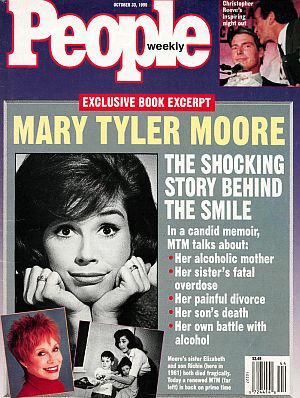 People magazine of October 30th 1995, touting exclusive excerpt from Mary Tyler Moore’s book, “After All.”
