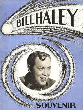 Cover of souvenir booklet for Bill Haley’s first tour of England, February 1957. Click for 16pp booklet.