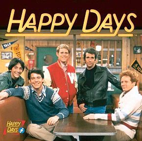 Promo for 1970s TV show, “Happy Days.” Click for series.