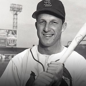 Baseball star, Stan Musial of the St. Louis Cardinals. 