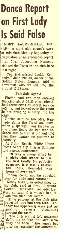 AP news story, December 23, 1961.