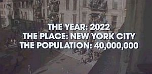 One of the film’s opening screenshots set the stage on the crowded, run-down nature of a dystopic New York City.