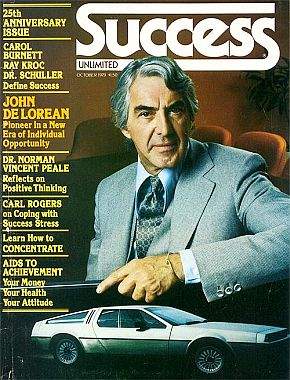 Oct 1979: DeLorean w/DMC, billed by Success mag. as a “pioneer in a new era of individual opportunity.”
