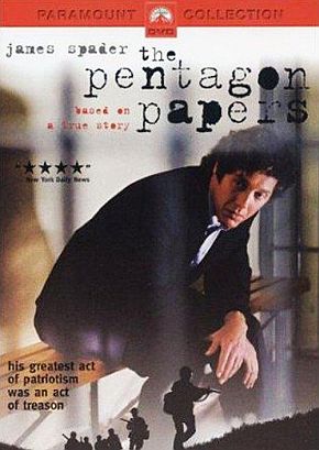 Sept 2003 cable TV movie, “The Pentagon Papers,” with James Spader as Daniel Ellsberg, FX channel. Click for DVD.