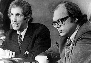 Early 1970s: Daniel Ellsberg and Anthony Russo, who made late night copies of the Pentagon Papers while at RAND.